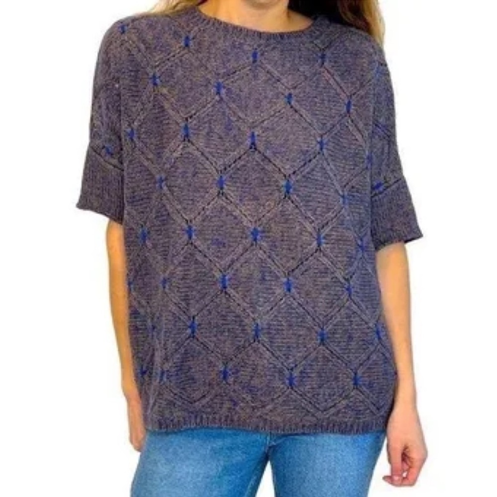 Anthropologie Short Sleeve Sweater S/M